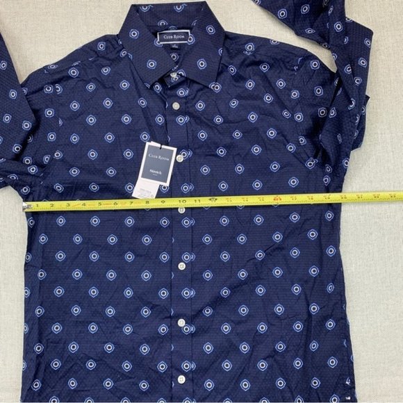 CLUB ROOM Men's Geo-Print Dobby Shirt Size S - Picture 9 of 11